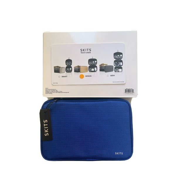 SKITS Unisex Genius Tech Case Electronic Accessory Organizer Case Blue - Picture 7 of 8